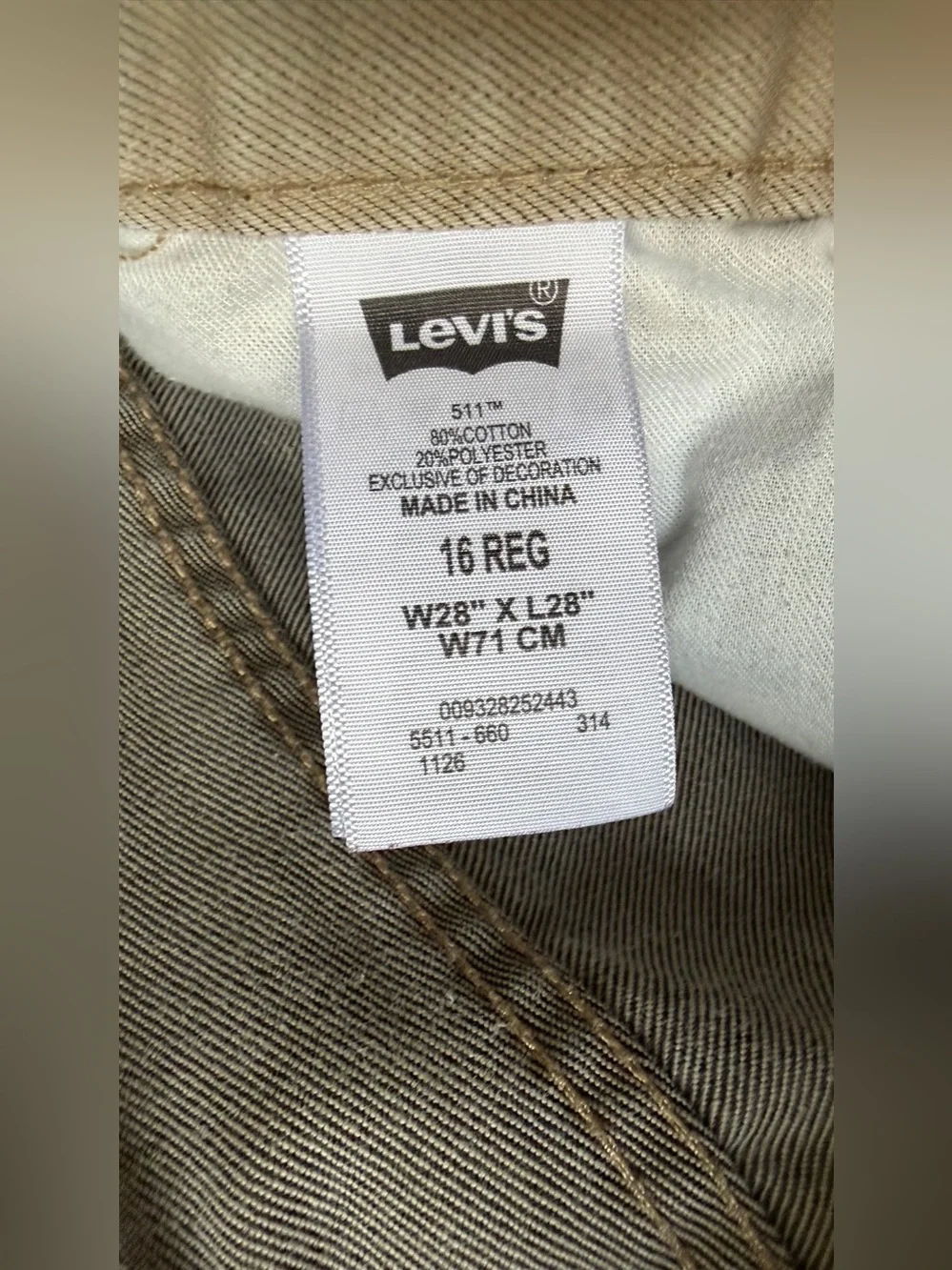 Levi's Men's Slim Straight Jeans - Taupe Gray